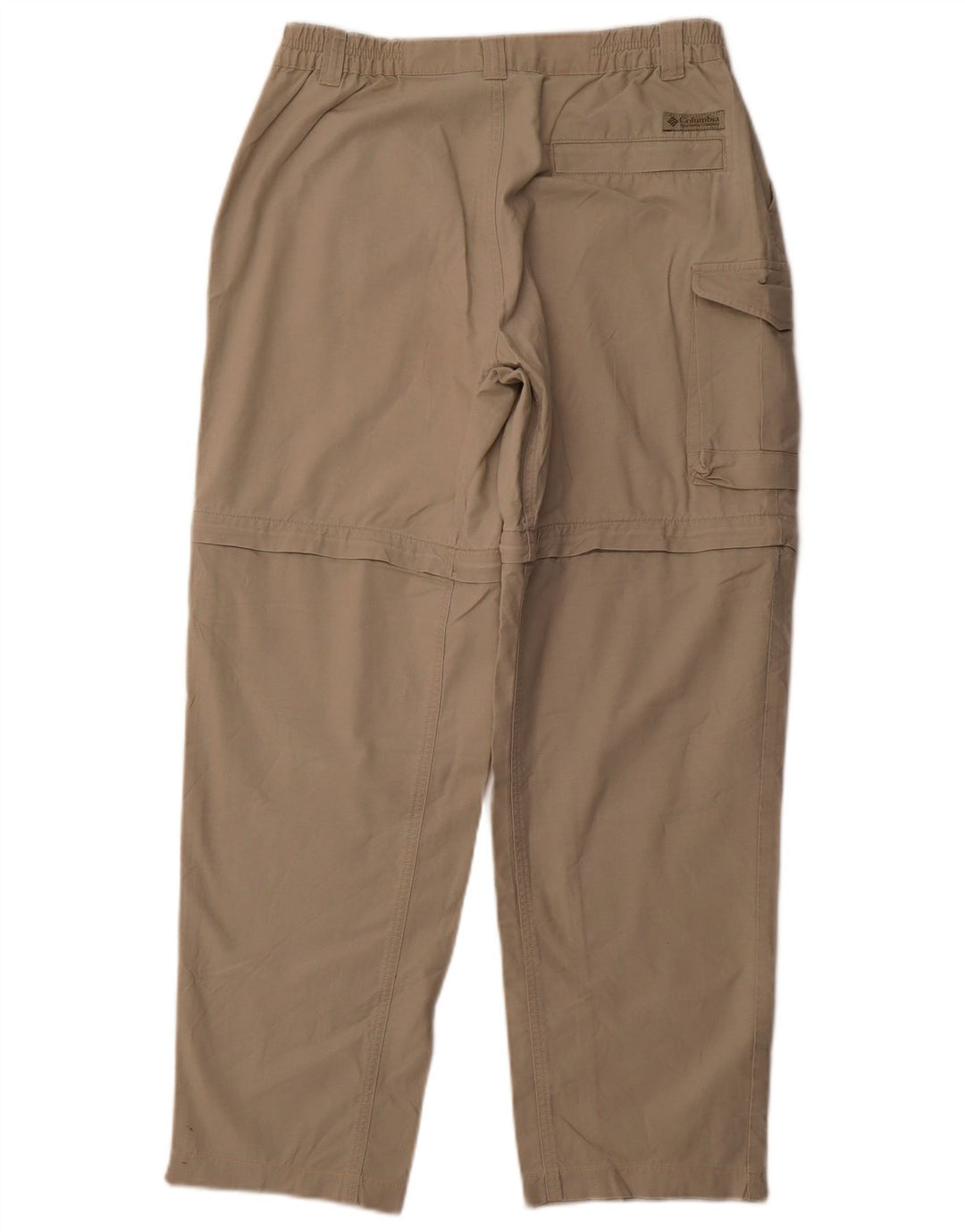 COLUMBIA Pantalón Cargo Recto Mujer Mediano W30 L29 Algodón Beige