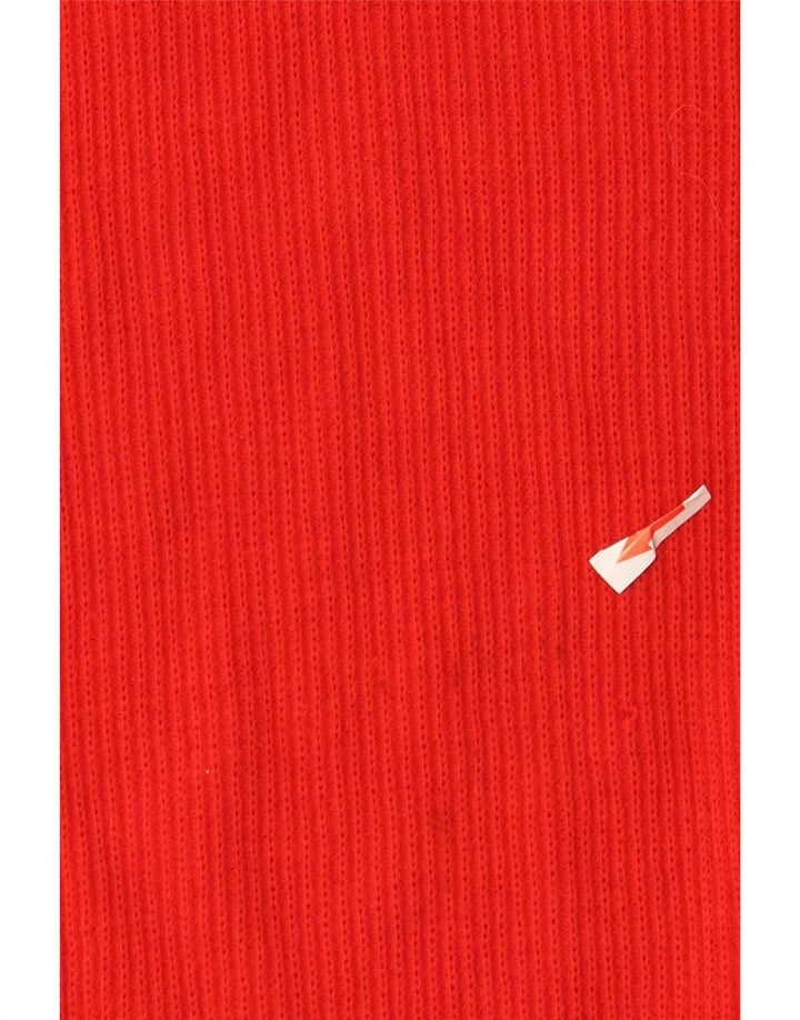 Les Copains Suéter de cuello redondo para mujer UK 46 Large Red Wool