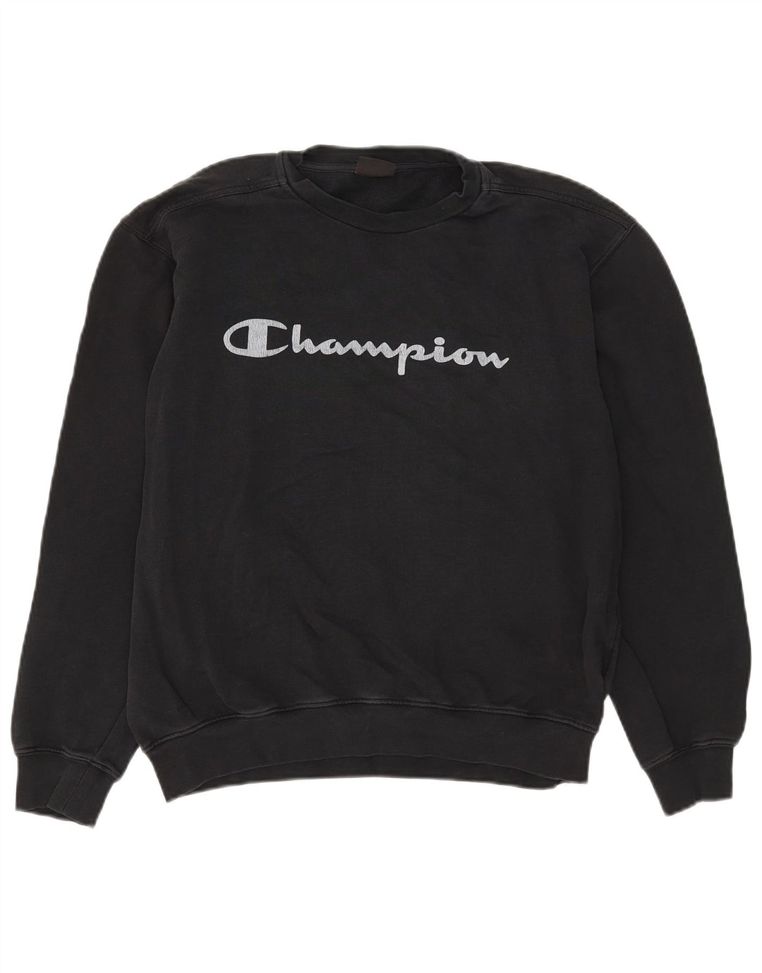 Champion Sudadera Gráfica Jumper XL Algodón Negro Mujer