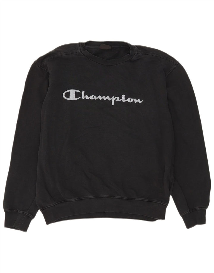 Champion Sudadera Gráfica Jumper XL Algodón Negro Mujer