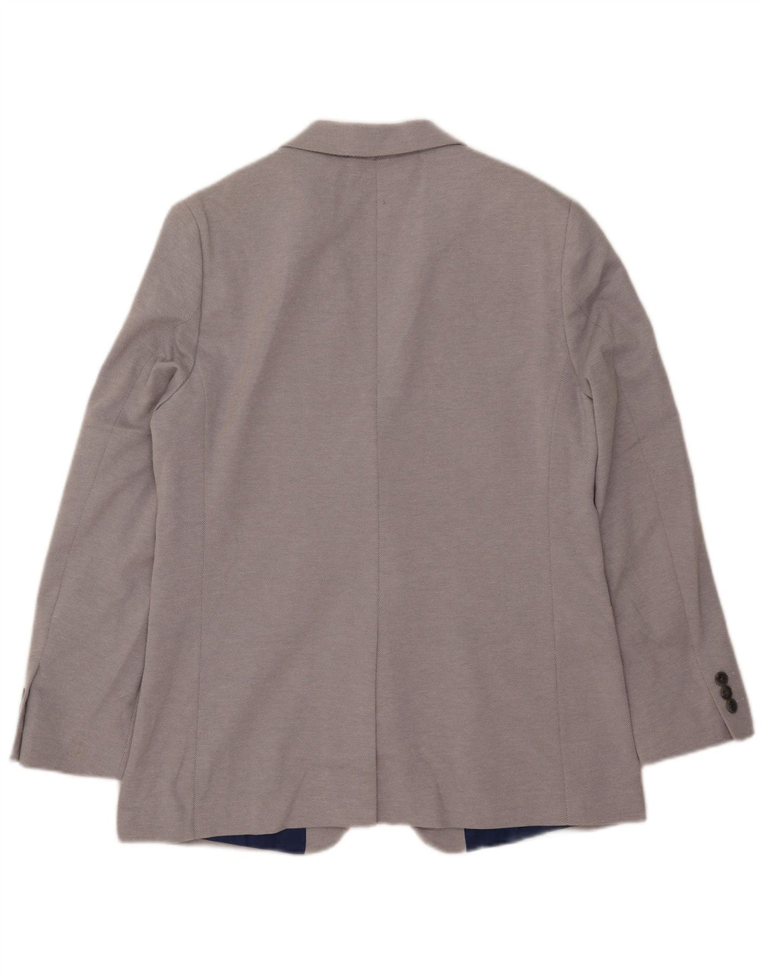Marks & Spencer Chaqueta tipo blazer entallada con 2 botones para hombre UK 40 Grande Poliéster gris