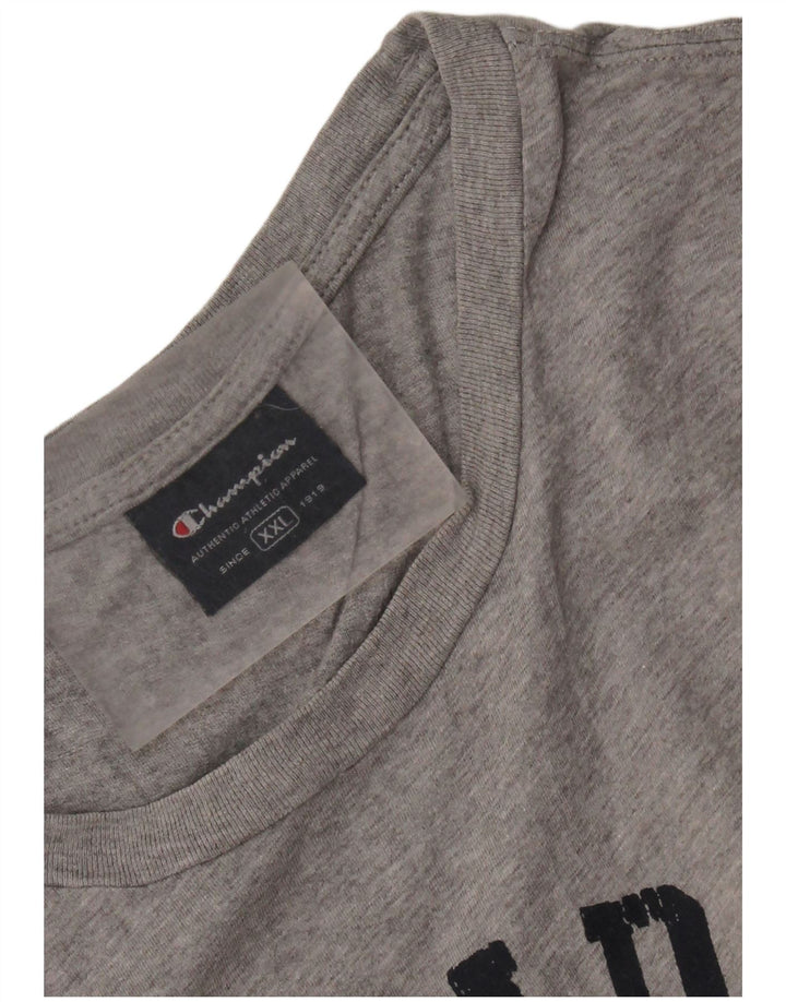CHAMPION Top sin mangas gráfico para hombre 2XL Gris