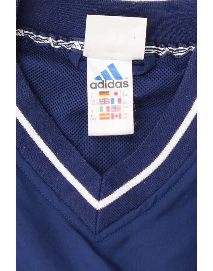 Adidas - Chaqueta de chándal para hombre, talla 44/46, color azul marino