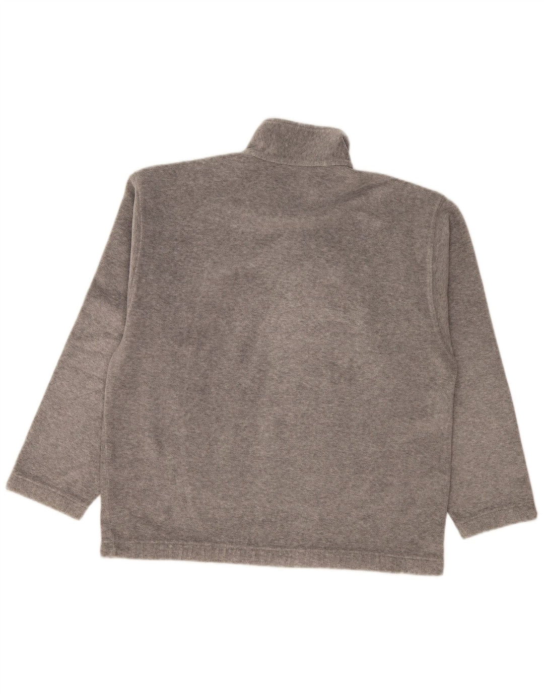 Sergio Tacchini Jersey de forro polar con cuello y cremallera para hombre, talla grande, gris
