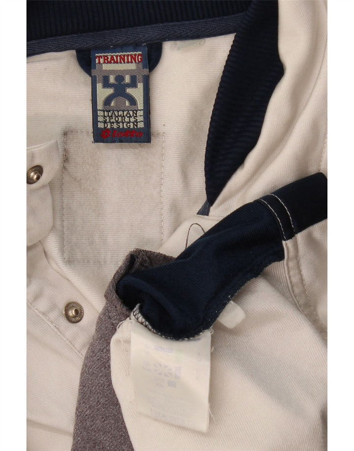 LOTTO Chaqueta de chándal para hombre UK 44/46 2XL Poliéster color block blanco