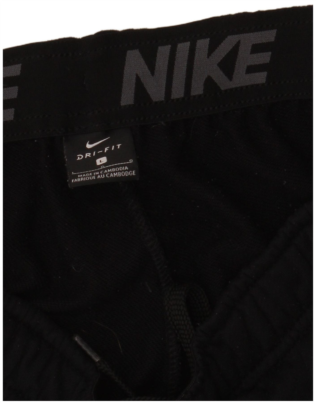 Nike Hombre Dri Fit Chándal Pantalones Joggers Grande Poliéster Negro
