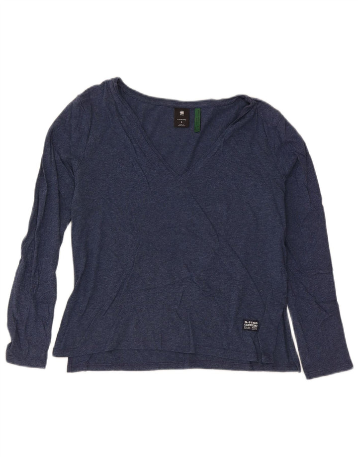 G-Star Mujer Top Manga Larga UK 40 Small Azul Marino