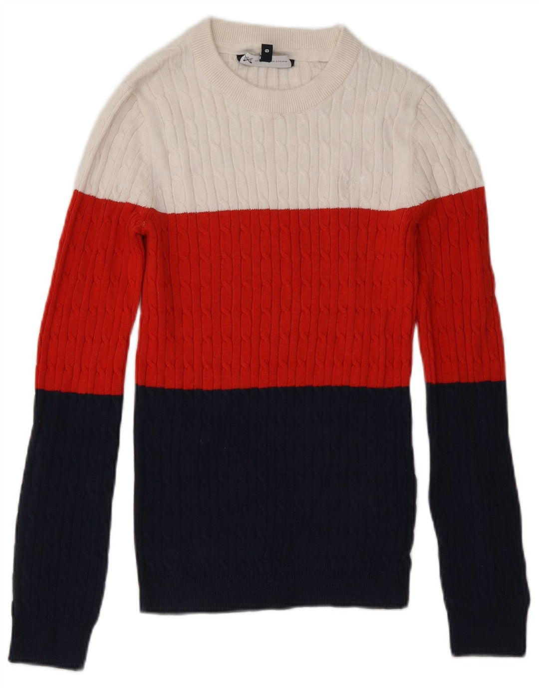 Crew Clothing Suéter de cuello redondo para mujer UK 8 Small Multicolor