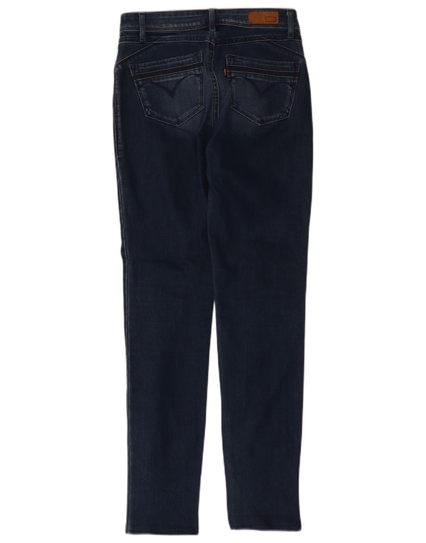 Levi's Vaqueros ajustados de talle medio Demi Curve para mujer W26 L29 Algodón azul marino