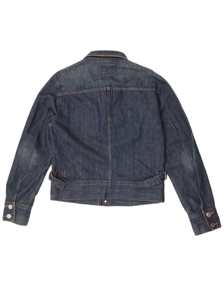 Sisley Chaqueta vaquera para hombre UK 38 Algodón azul medio