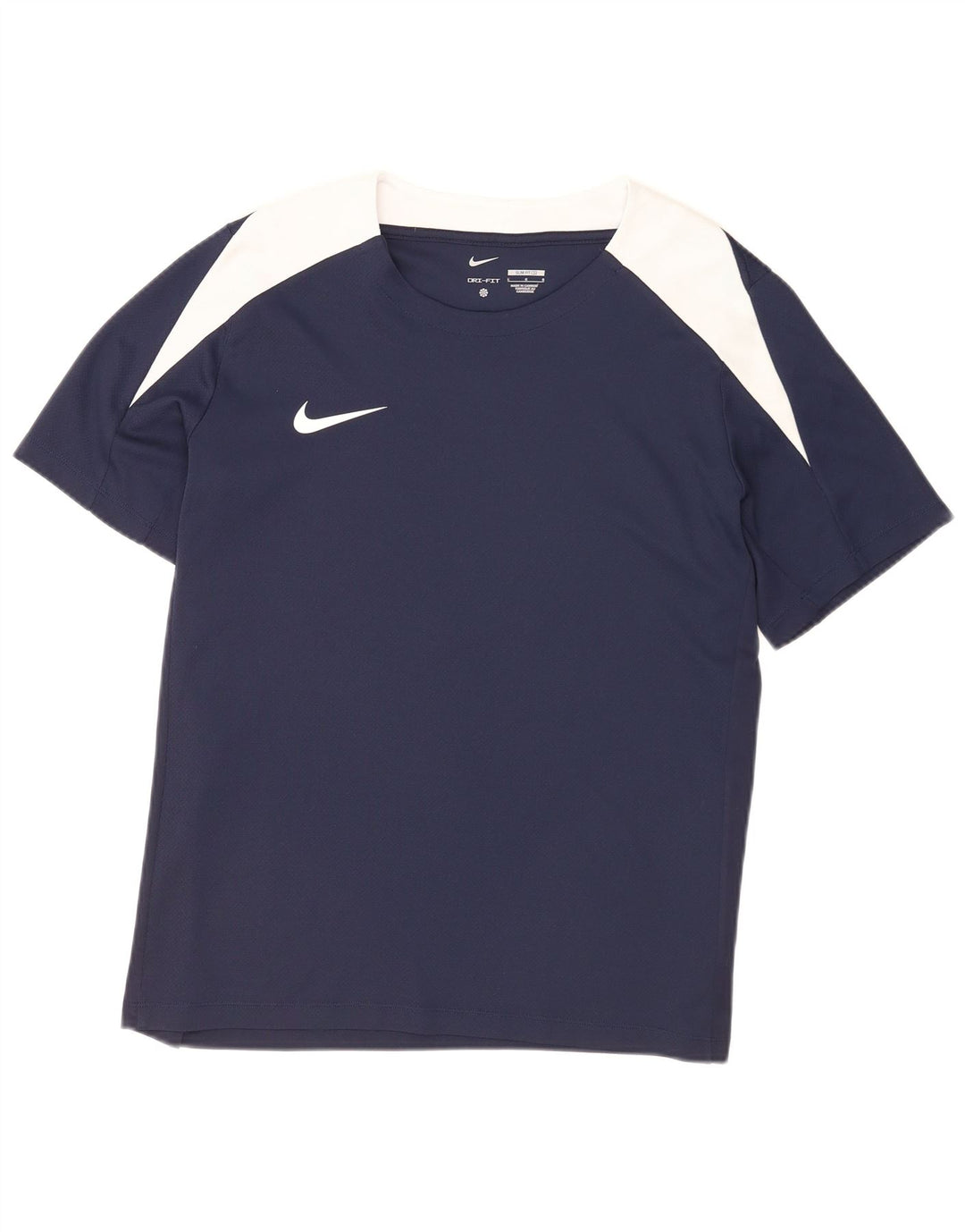 Camiseta Nike Dri Fit Slim para hombre, talla grande, color azul marino, poliéster