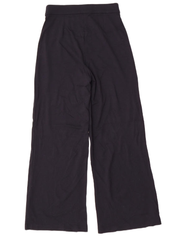 Marks & Spencer Pantalones de chándal de pierna ancha para mujer UK 10 Small Azul marino
