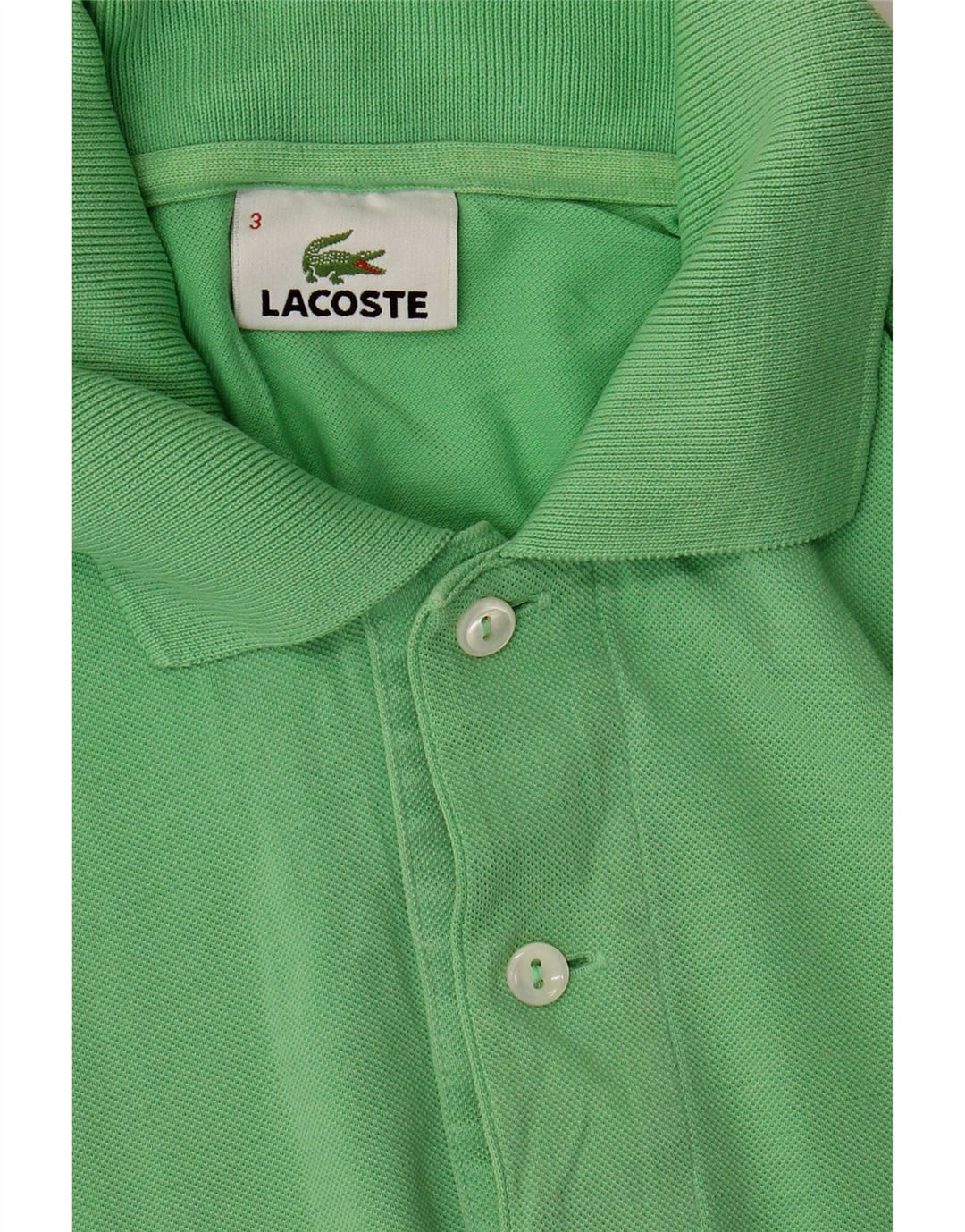 LACOSTE Mens Polo Shirt Size 3 Small Green Vintage Lacoste and Second-Hand Lacoste from Messina Hembry 