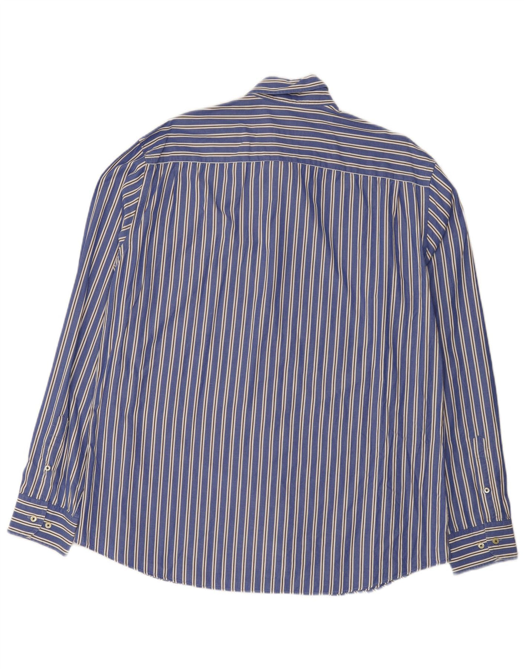 Camisa Hombre Massimo Dutti 2XL Azul Rayas