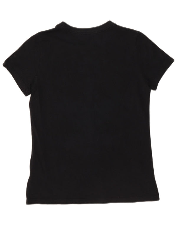 Nike Camiseta gráfica para mujer Top UK 10 Small Black Cotton