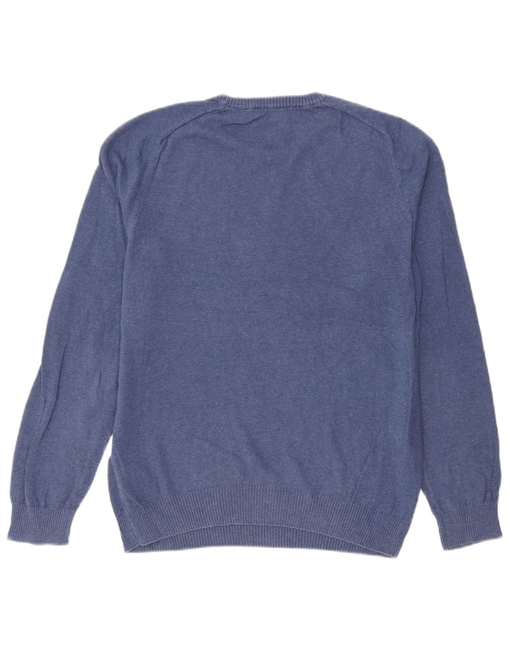 Jersey De Cuello Redondo Penguin Hombre Azul Medio Algodón