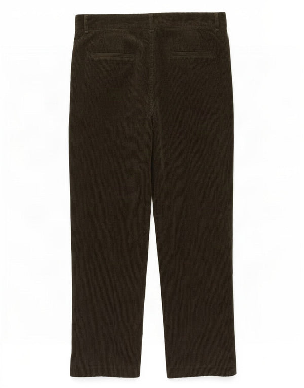 Stefanel Pantalones de pana cónicos para mujer IT 42 Medium W28 L26 Caqui