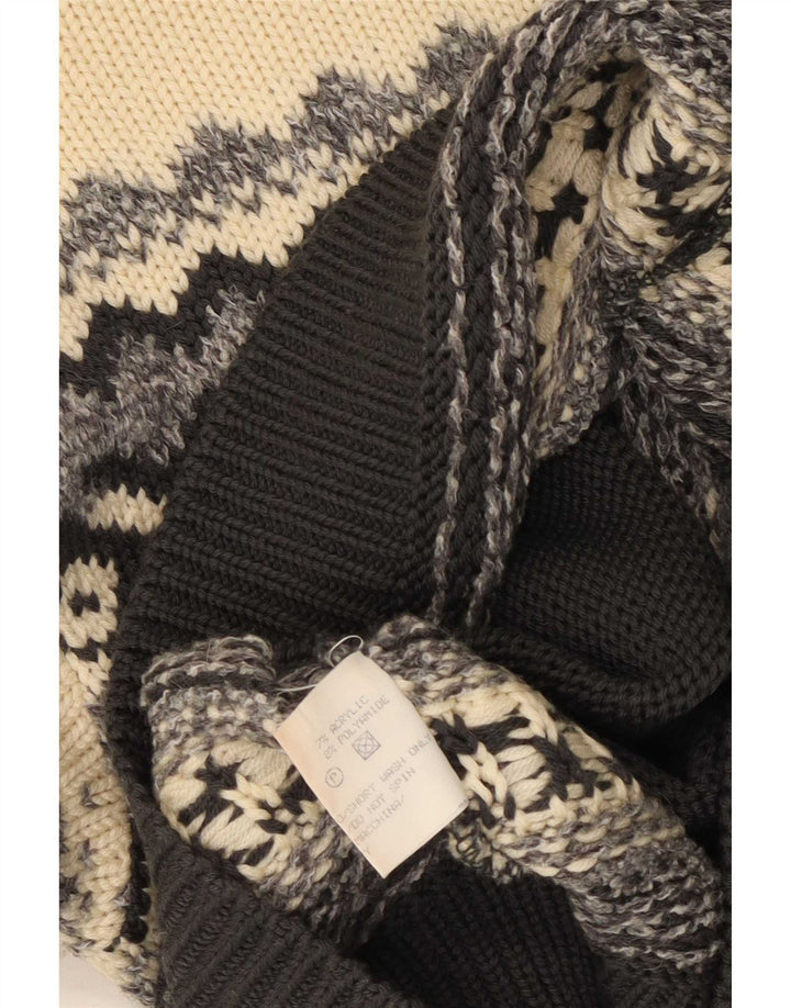 Silvy Jersey de cuello redondo para hombre IT 48 Medium Multicolor Fair Isle