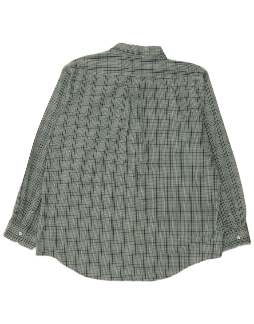 IZOD Camisa de hombre 2XL Algodón a cuadros verdes