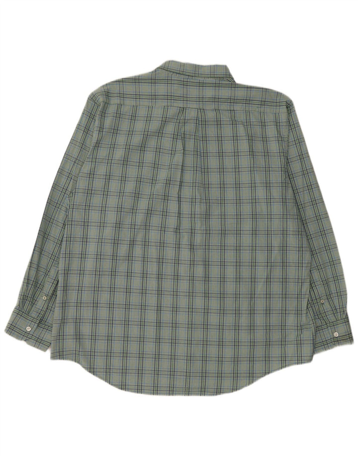 IZOD Camisa de hombre 2XL Algodón a cuadros verdes