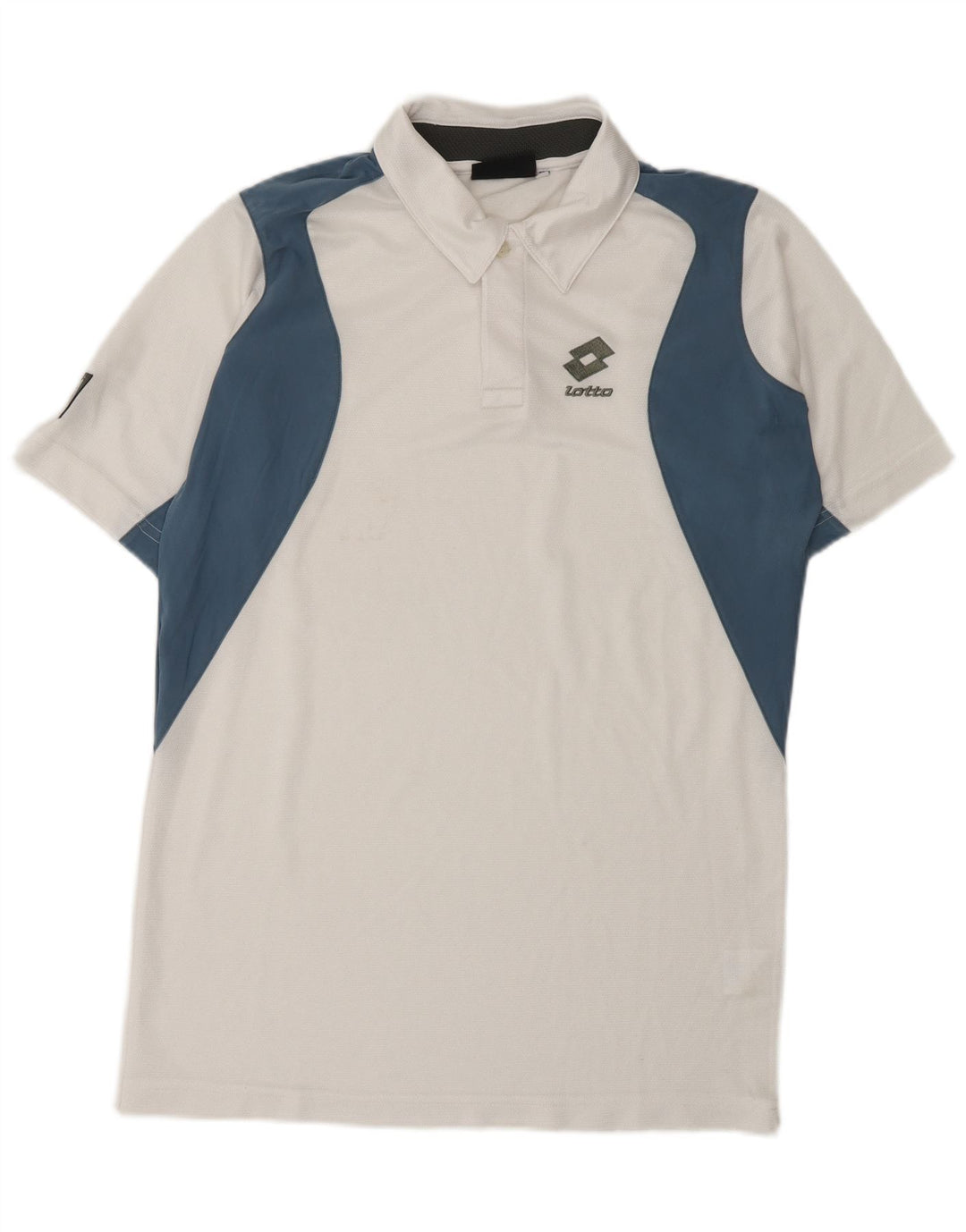 LOTTO Polo Hombre XL Blanco Colorblock Poliéster