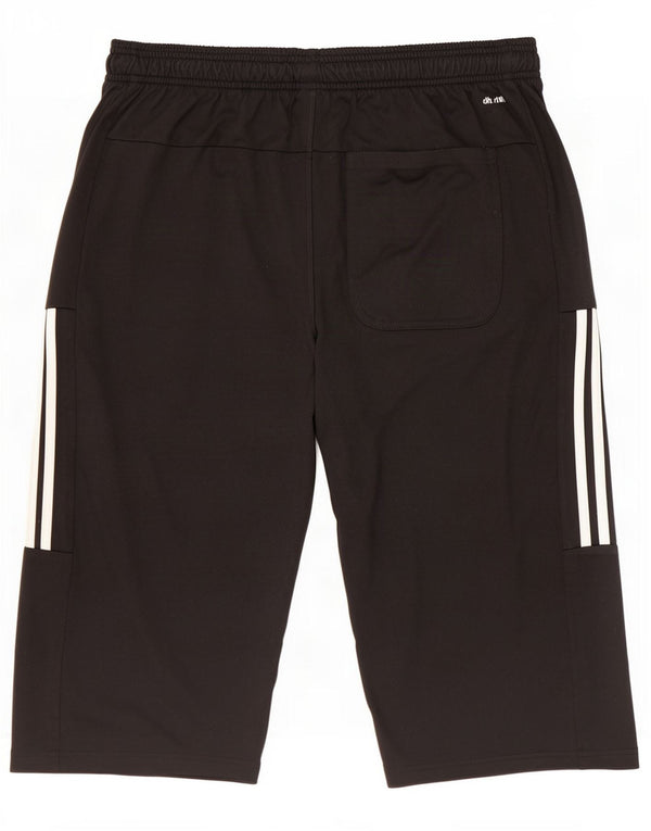 Adidas Mens Climalite Bermuda Sport Shorts Grande Negro Poliéster