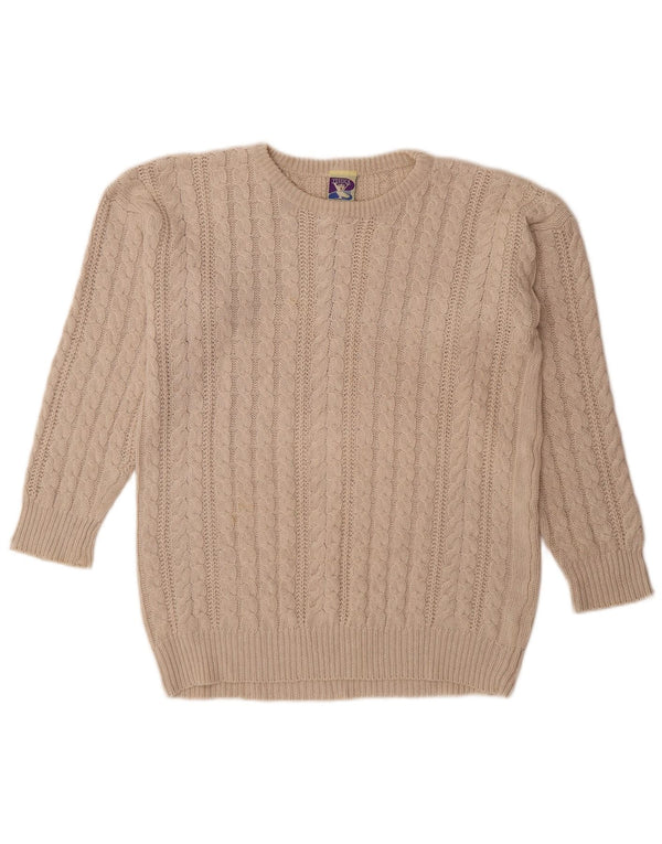 Yessica Jersey Mujer con Cuello Barco EU 38 Medium Beige Linen