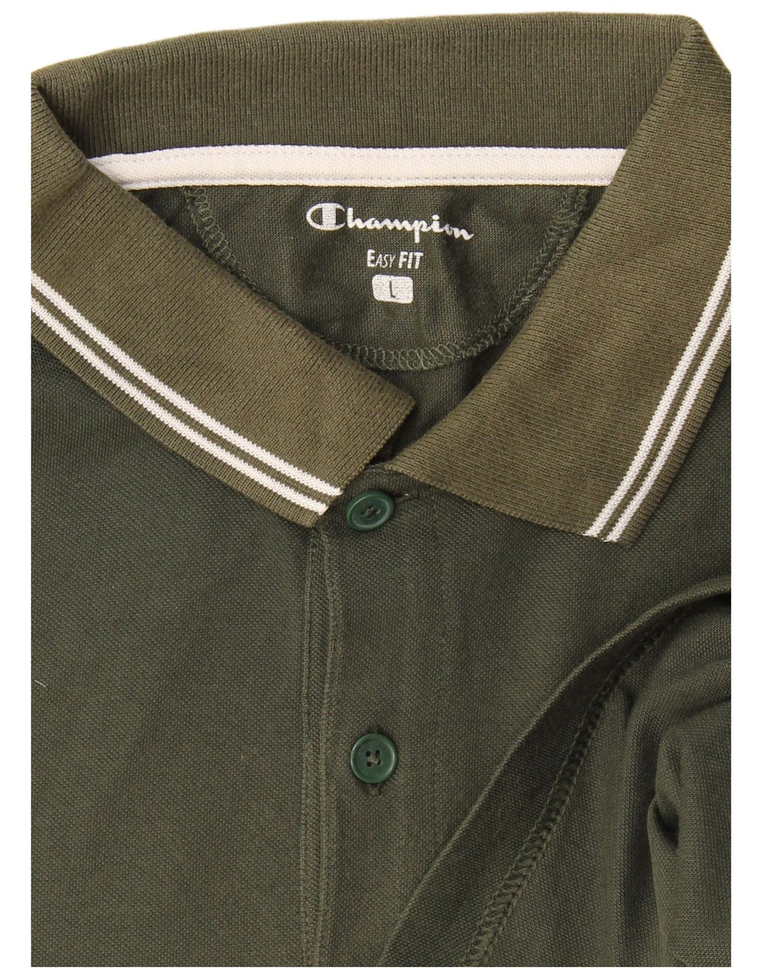 Champion Polo Easy Fit para hombre, talla grande, color caqui