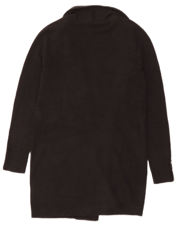 Marks & Spencer Suéter Cárdigan Abierto Largo para Mujer UK 8 Small Negro