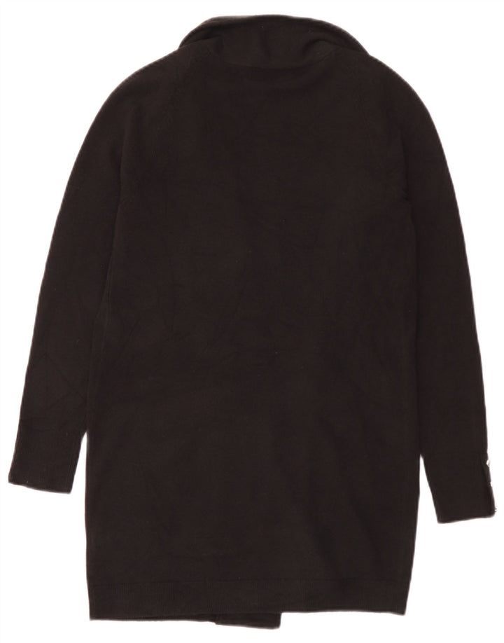 Marks & Spencer Suéter Cárdigan Abierto Largo para Mujer UK 8 Small Negro