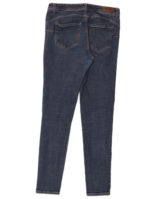 Benetton Vaqueros Pitillo Mujer W31 L30 Azul Marino Algodón