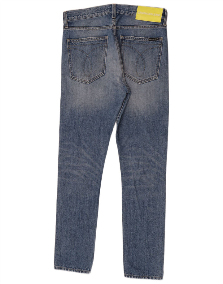 Calvin Klein Jeans ajustados desgastados para hombre W29 L30 Algodón azul