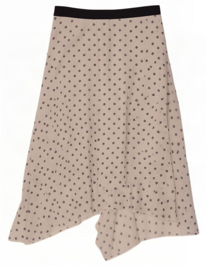 Marks & Spencer Falda asimétrica para mujer UK 12 Medium W30 Blanco Floral