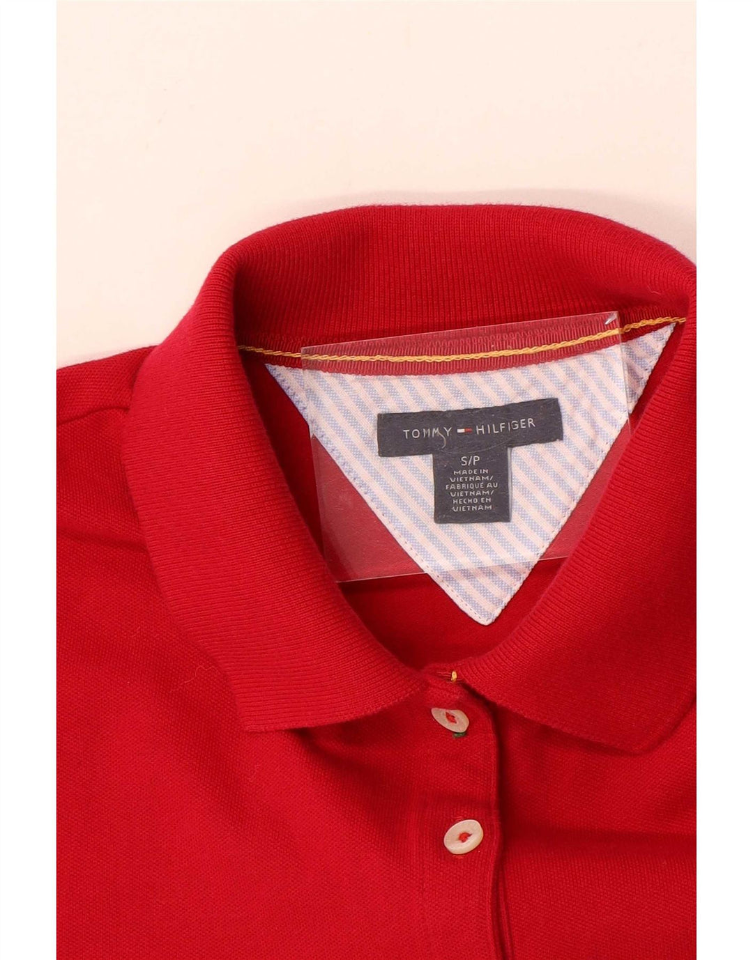 Tommy Hilfiger Polo para mujer UK 10 Small Rojo