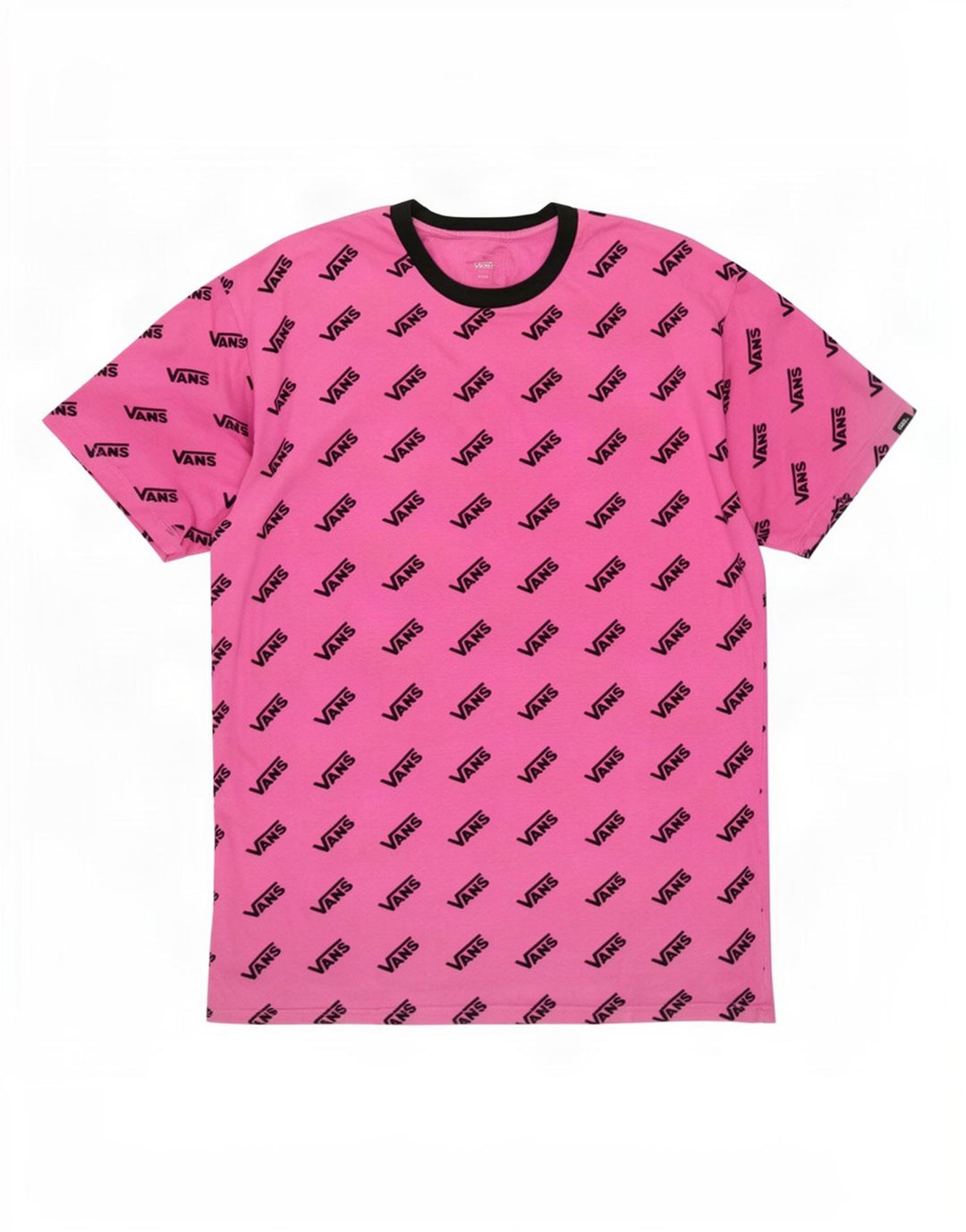 Vans - Camiseta gráfica para hombre, talla grande, algodón rosa