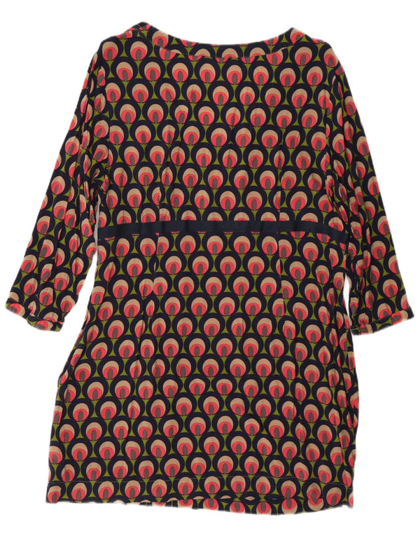 Boden Vestido acampanado de manga 3/4 para mujer UK 40 XL Multicolor Geométrico