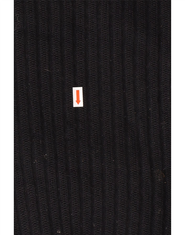 Pierre Cardin Cárdigan para hombre IT 56 XL Poliéster negro