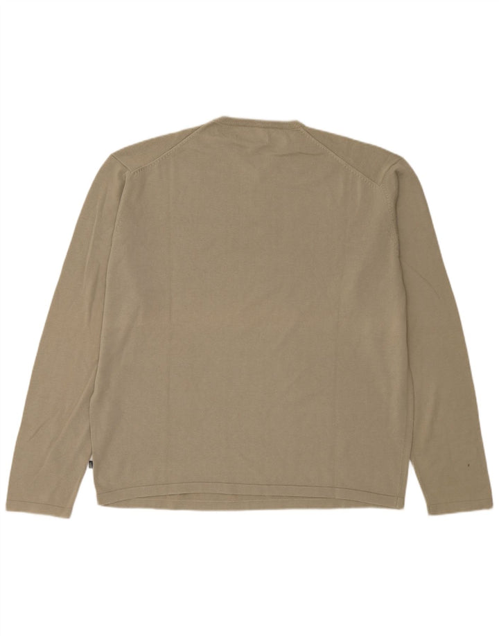 Dockers Suéter Caqui con Cuello en V para Hombre 2XL Caqui