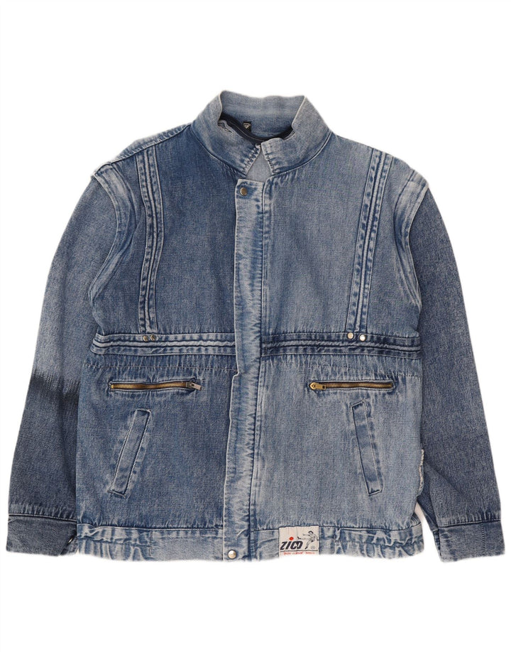 Chaqueta vaquera vintage para hombre IT 48 Azul medio