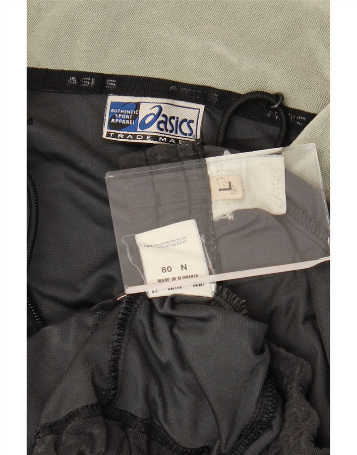 Asics Mens Velour Full Chándal Grande Poliéster Negro