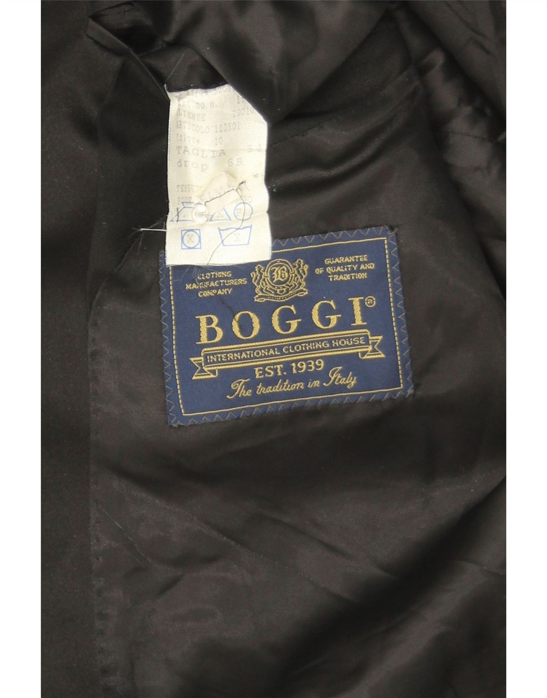 Boggi Chaqueta tipo blazer con 1 botón para hombre IT 54 2XL Negro