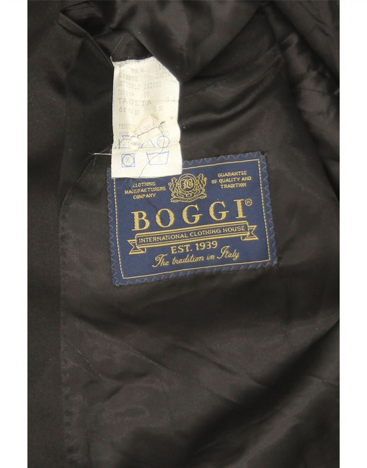 Boggi Chaqueta tipo blazer con 1 botón para hombre IT 54 2XL Negro