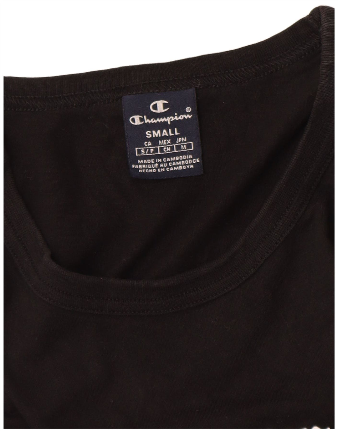 CHAMPION Camiseta gráfica para hombre Top Small Black