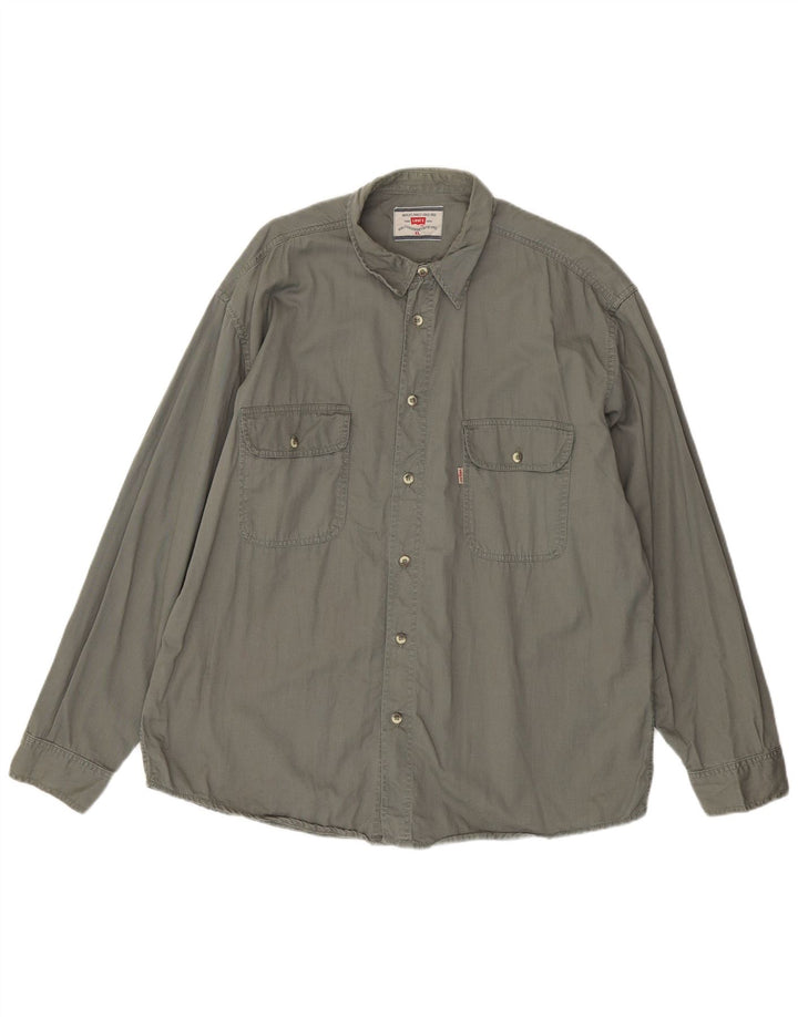 Camisa LEVI'S Hombre XL Gris Algodón