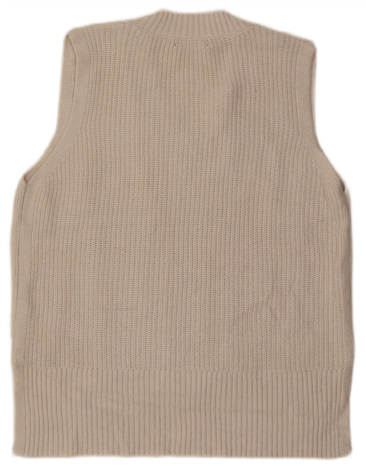 Marks & Spencer Camiseta sin mangas para mujer UK 46 Grande Poliéster blanco roto