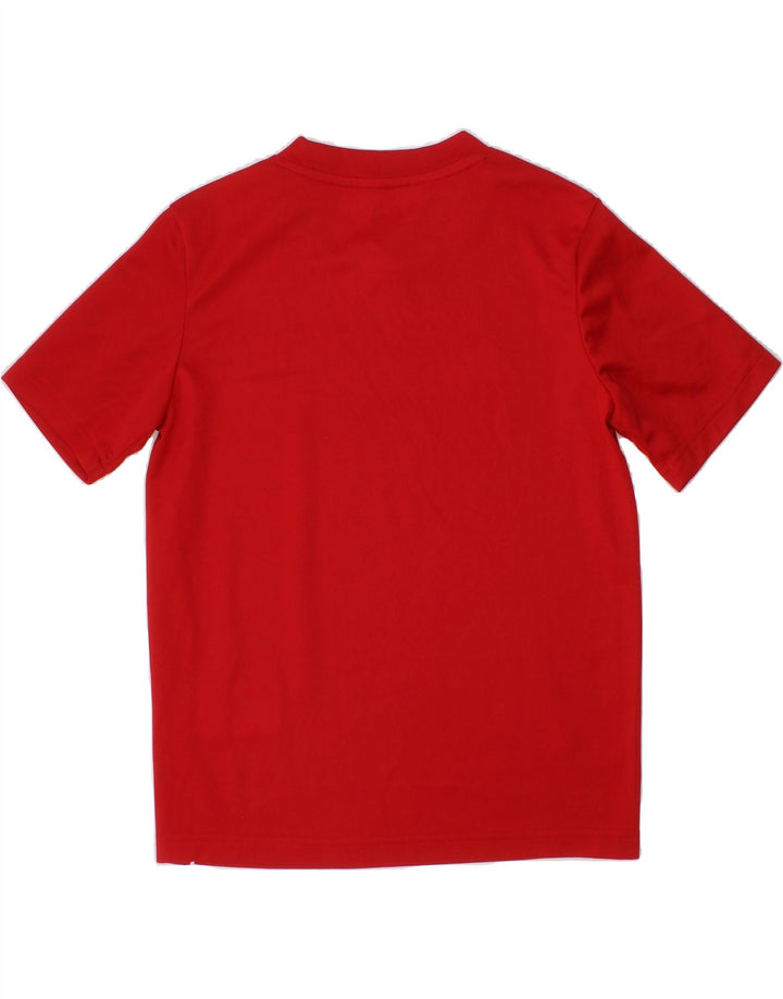 ADIDAS Boys Aeroready T-Shirt Top 9-10 Years Small  Red Polyester Vintage Adidas and Second-Hand Adidas from Messina Hembry 