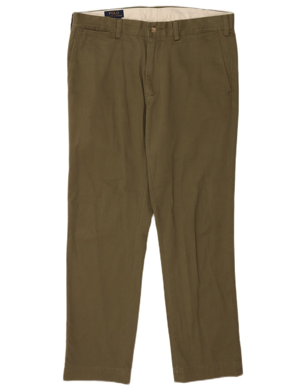 Polo Ralph Lauren Pantalones chinos ajustados para hombre W34 L30 Algodón caqui