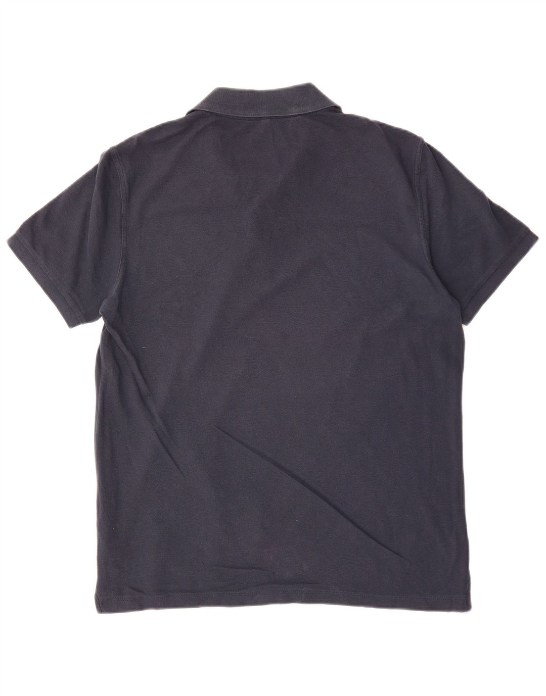 BENETTON Polo para hombre grande azul marino algodón