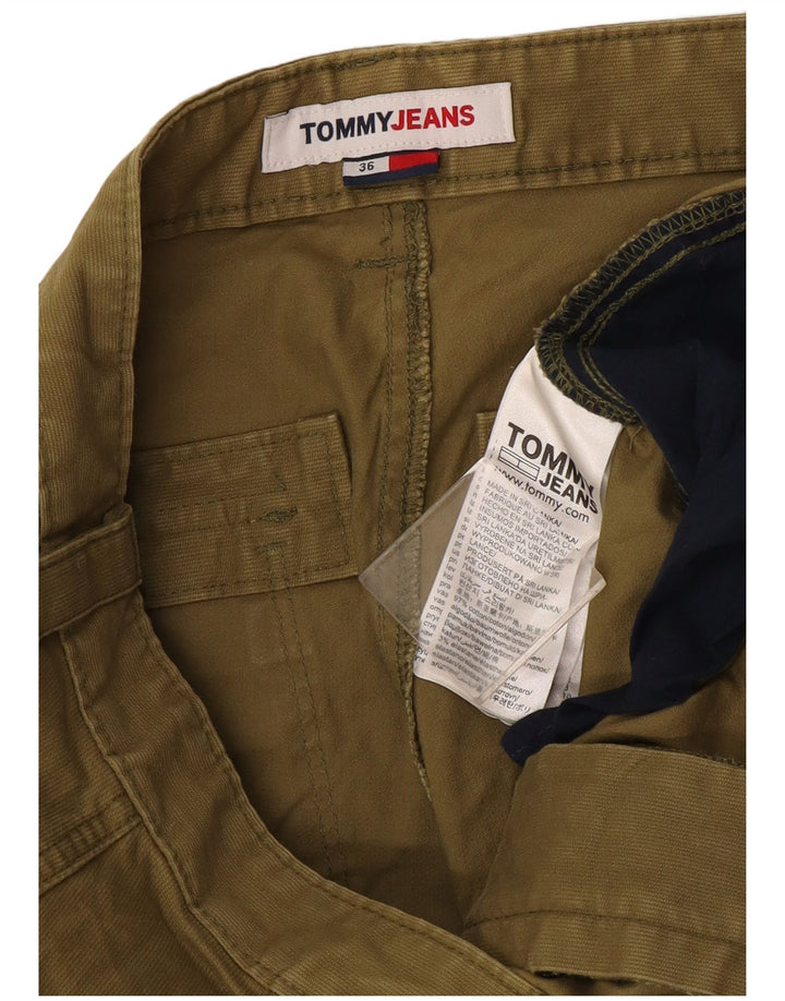 Tommy Hilfiger Pantalones cortos cargo de pana para hombre W36 Algodón caqui grande
