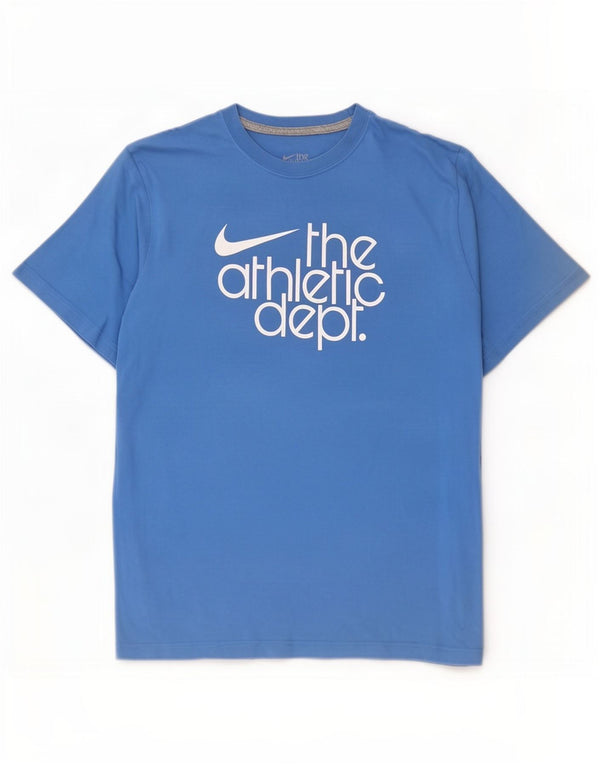 Nike Camiseta gráfica de ajuste estándar para hombre XL Algodón azul